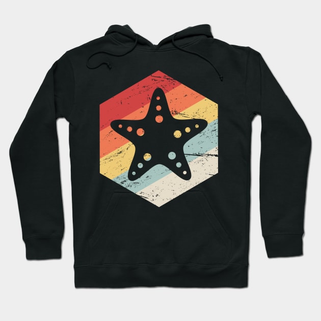 Retro 70s Starfish Hoodie by MeatMan